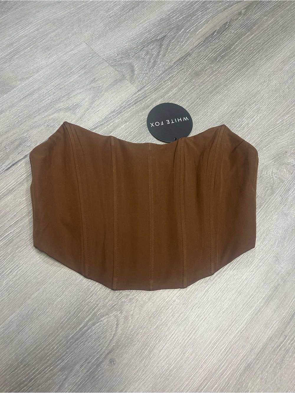 White Fox Patience Corset Womens Size S Brown NWT